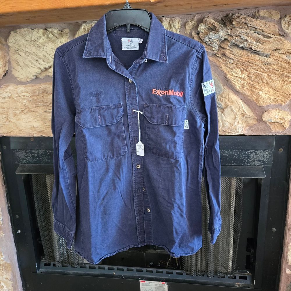 Tyndale Navy Flame Resistant Shirt